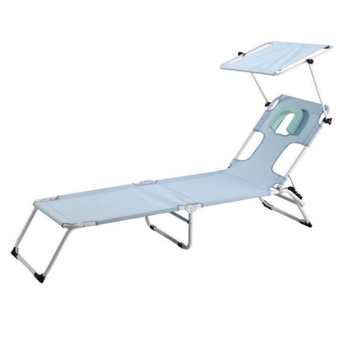 Sun lounger with canopy - lounger,