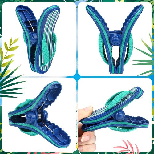 Beach towel clips 4 - clips, pack