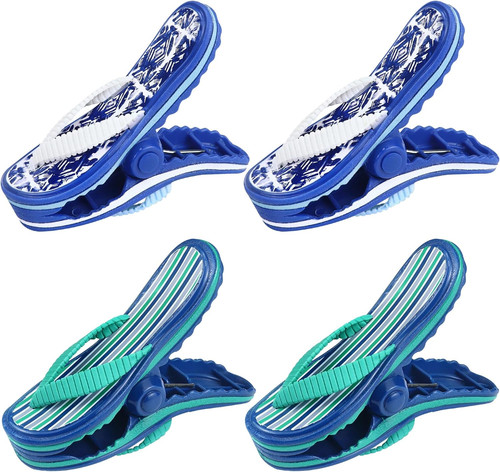 Beach towel clips - towel, 4