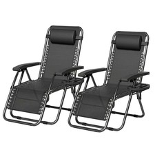 2x Heavy Duty Garden Reclining