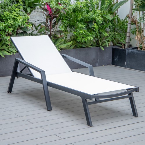 Garden sun lounger aluminium - lounger,