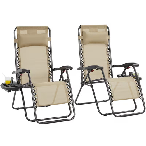 2pcs zero gravity reclining - 2pcs,
